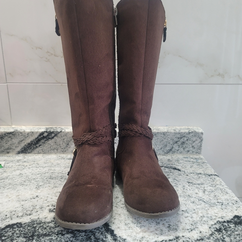Micheal Kors Finley 3 Chocolate Brown Boots - Picture 6 of 14